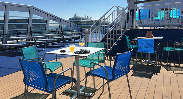 Sun terrace on MS Finlandia.