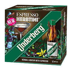 Underberg Espresso Herbtini 27%, 12 x 2 cl